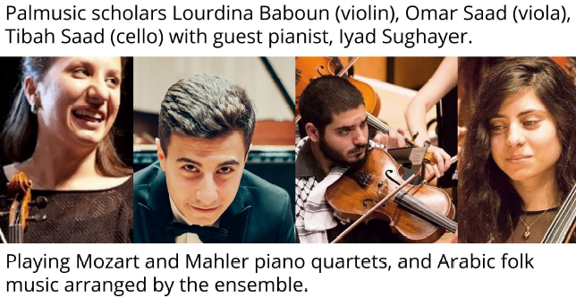 Palestinian musicians in Edinburgh 6 July 2019